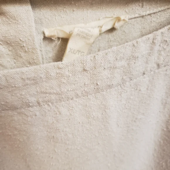 Eileen Fisher Silk Noil Bateau Neck Top - Picture 3 of 4